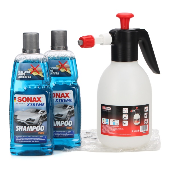 Set KS Tools Spumant Pulverizator Spuma Presiune 1.8L 150.8267 + 2 Buc Sonax Xtreme Șampon Spalare Si Uscare 2 In 1 1L 215300